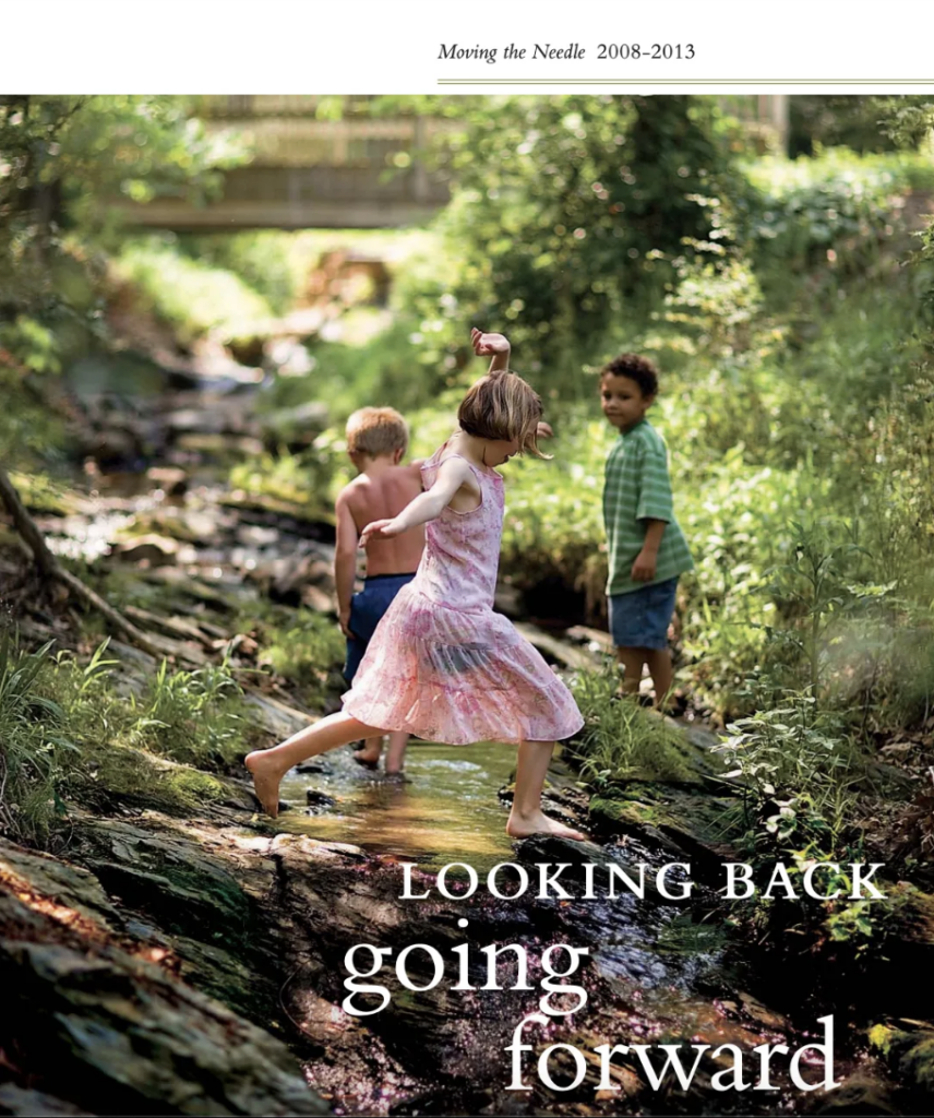 Children playing in nature - Moving the needle plan cover